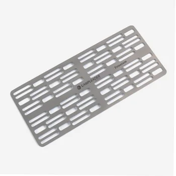 

Outdoor BBQ Picnic Barbecue Plate Family Garden Hiking Camping Titanium Charcoal Barbecue Food Plate Vegetable Cooling Rack new