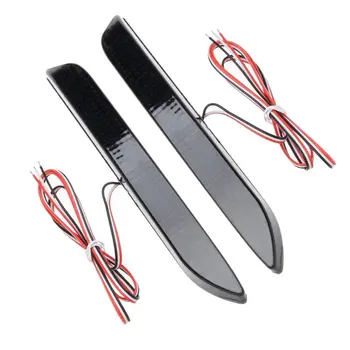 

2Pcs LED Brake Rear Bumper Reflector FTT Tail Braking Lamp Warning Stop Light For Toyota Camry 2009 2012 Innova/ISF/GX470/RX300