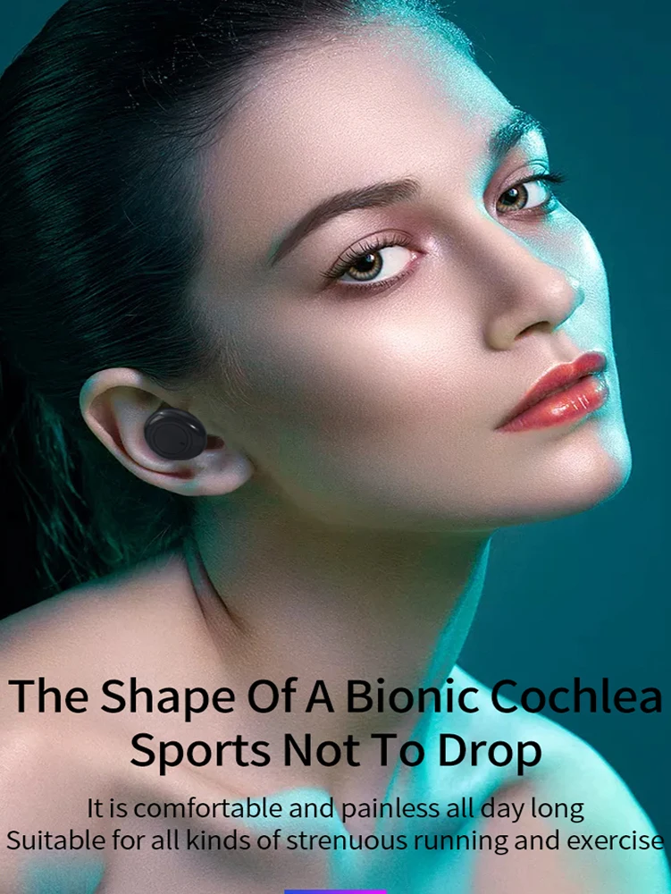 TWS Wireless Earphones Bluetooth 5 0 Headphones IPX7 Waterproof Earbuds LED Display HD Stereo Built in Mic For Xiaomi IPhone