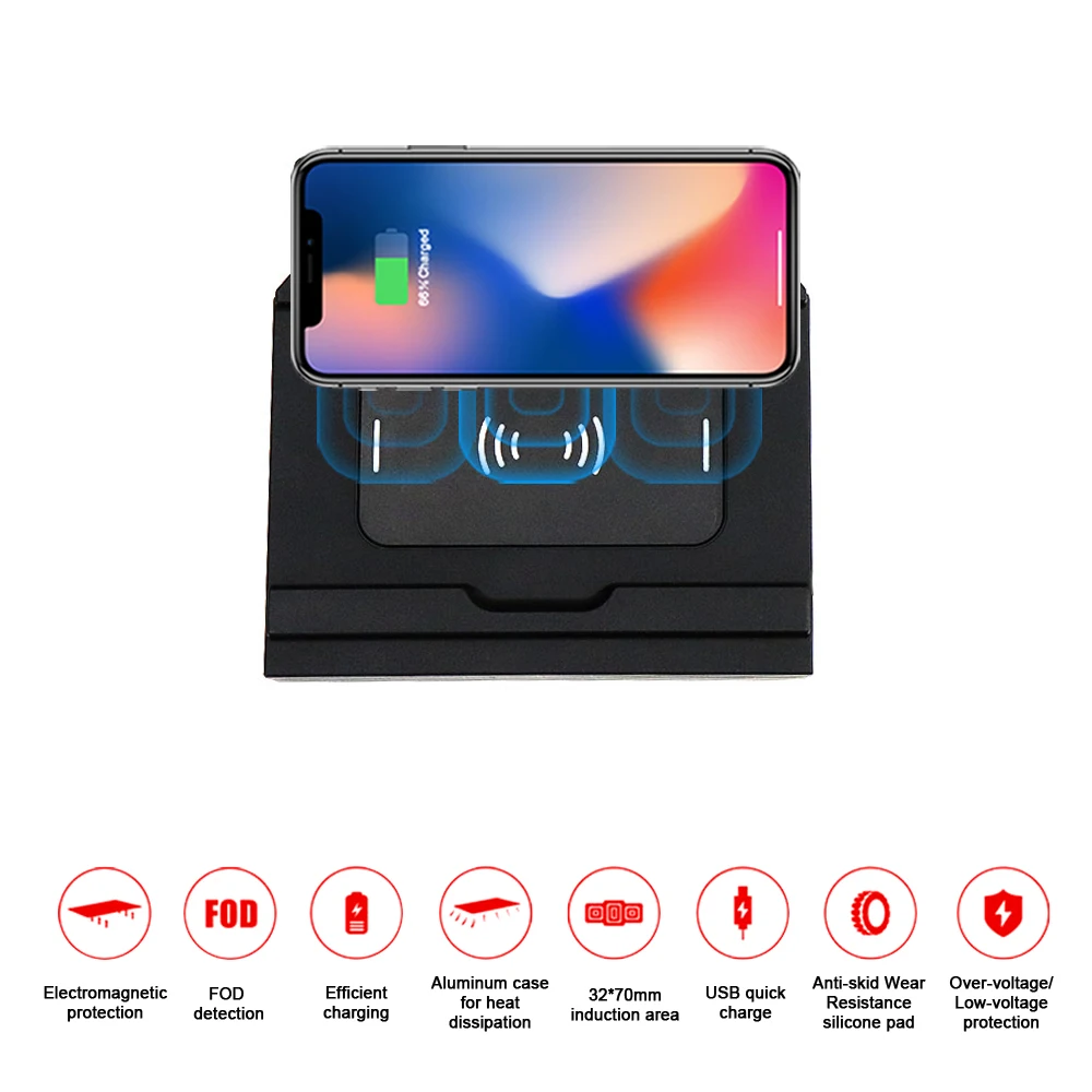

Aotsr Wireless Car Charger For Lexus NX 2015-2018 Intelligent Infrared Fast Wireless Sensitive Charging Phone Holder Trustable