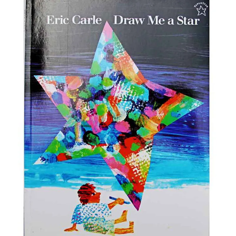 Draw Me a Star By Eric Carle обучающая английская книга с картинками Карта История для детей