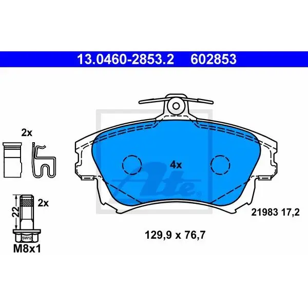 Колодки дисковые п.\ Mitsubishi Carisma Volvo S40/V40 1.6-2.0/1 | Автомобили и мотоциклы