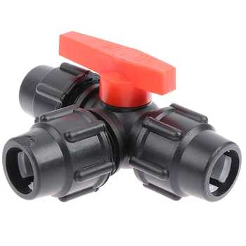 

1PC NEW PE Three-way Fast Connection Pipe Valve Plastic Valve T-type Valve Internal Diameter