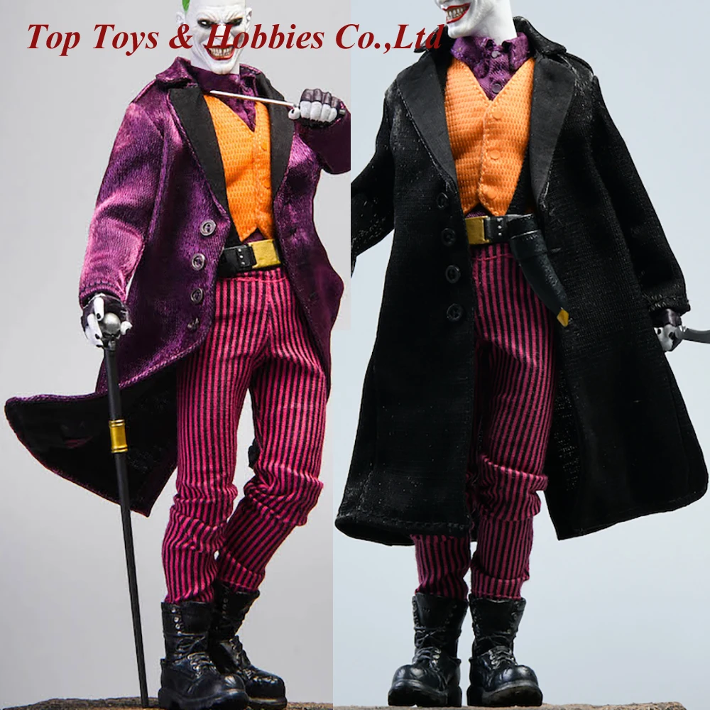 

TW1926 1/12 JOKER Clown style Windbreaker Coat Clothes Model for 6" Action Figure Body