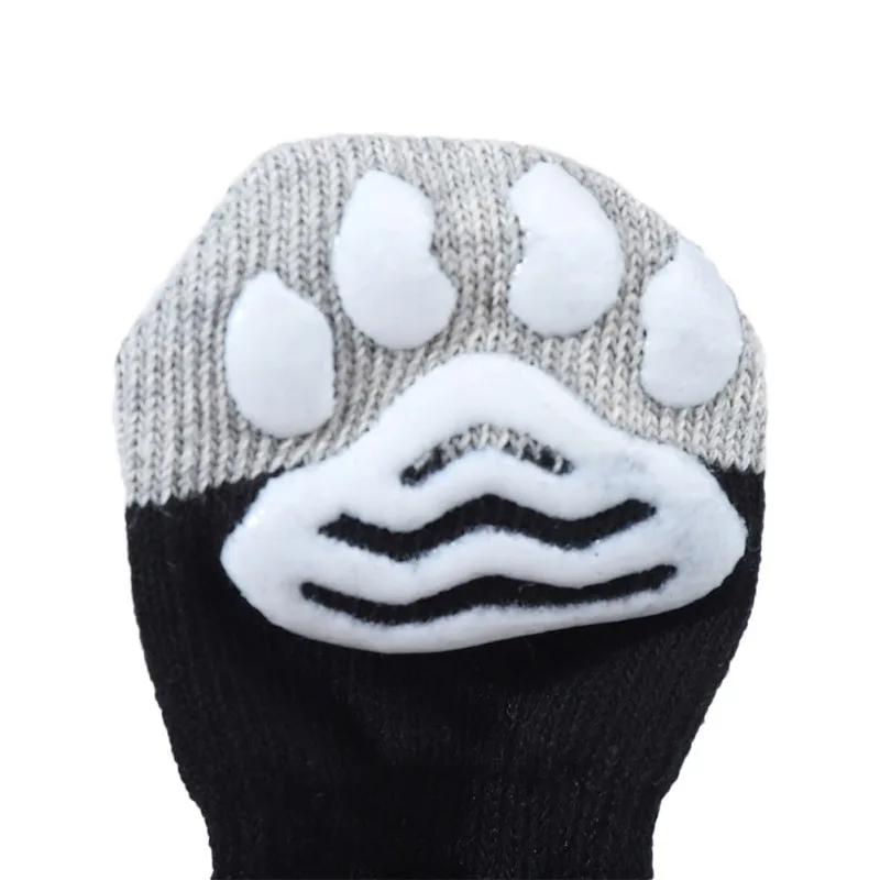 Противоскользящие носки для собак, маленьких кошек, собак, зимние плотные теплые носки, Защитные носки для собак, пинетки, аксессуары