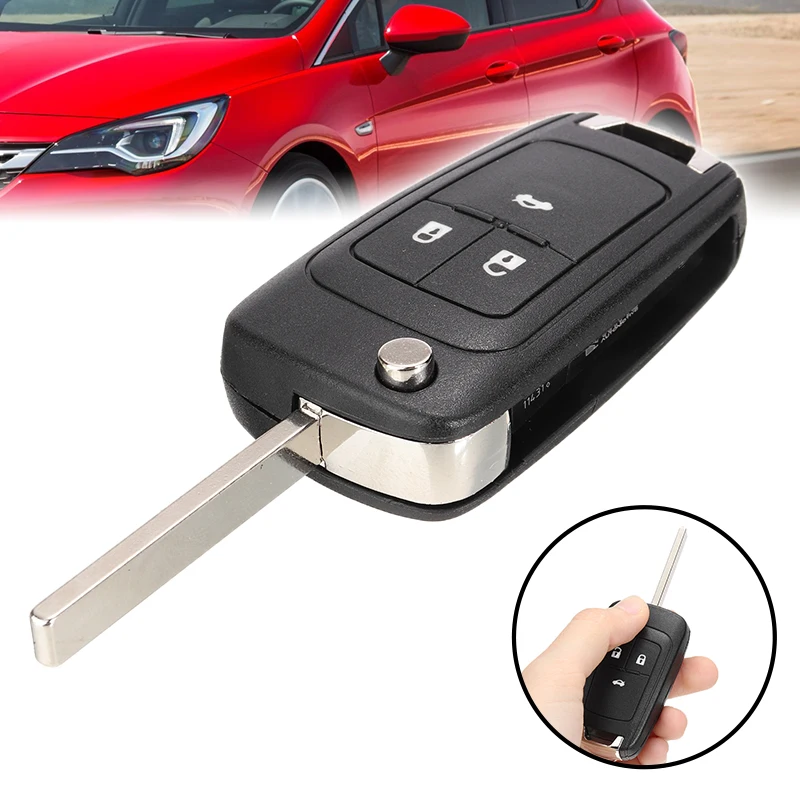 Чехол-брелок с 3 кнопками для Opel Vau-xhall Insignia Astra J 2009 2010 2011 2012 2013 2014 Новое поступление