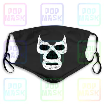 

Dust Mask with Filter Luchadordemon Wrestling Wrestler Mexican Mexico Latin Mask Latino Washable Reusable Mask