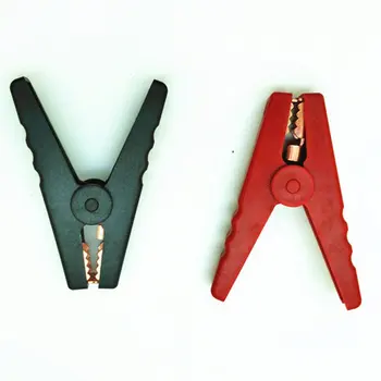 

Insulated Car Battery Clip Lead-Acid Battery Charging Clip With Fire Clip Electrical Technology Voltage Testers 1 Pair