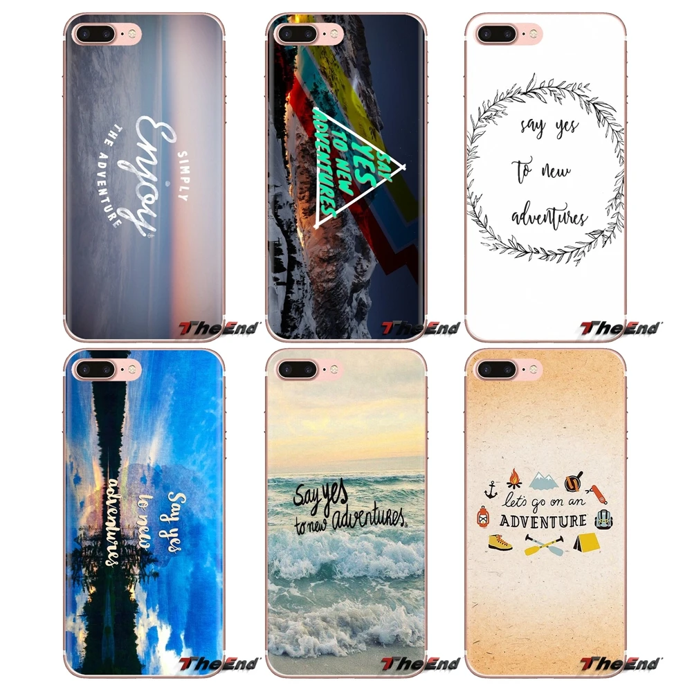 Чехлы для телефонов Sony Xperia Z Z1 Z2 Z3 Z5 compact M2 M4 M5 C4 E3 T3 XA Huawei Mate 7 8 Y3II Say yes new adventures travel quotes