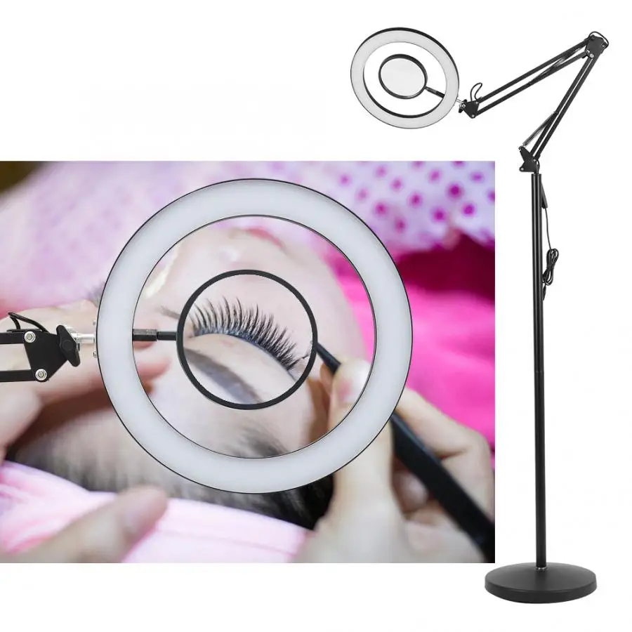 Светодиодный элемент с холодным светом Татуировка Напольная Лампа Регулируемая гостиная защита глаз лампа для подсветки для татуажа дизайн ногтей салонный инструмент