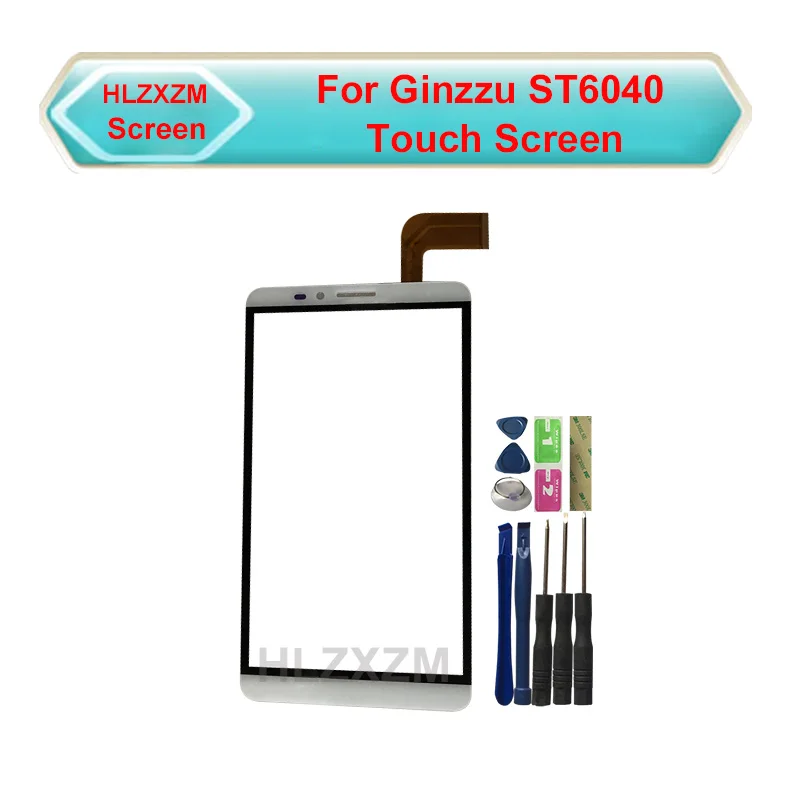 Для Ginzzu ST6040 сенсорный экран без ЖК-дисплея дигитайзер сборка Замена с инструментами