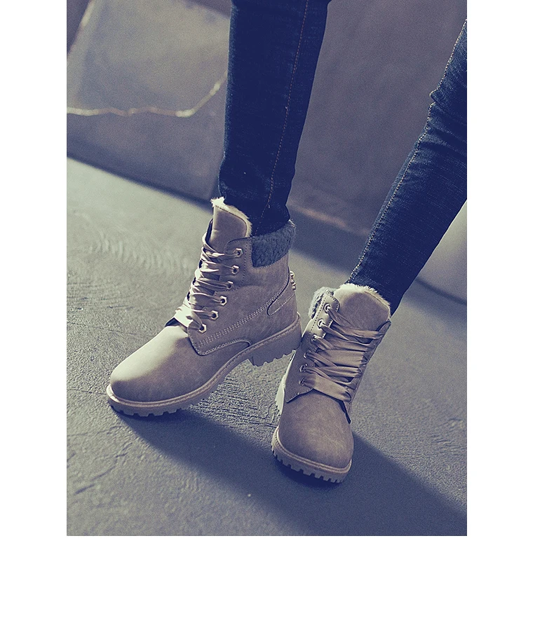 ERNESTNM/ ; женские зимние ботинки на шнуровке; коллекция года; повседневные ботильоны с круглым носком; женская обувь на платформе; розовые ботиночки; зимние плюшевые ботинки; Botas