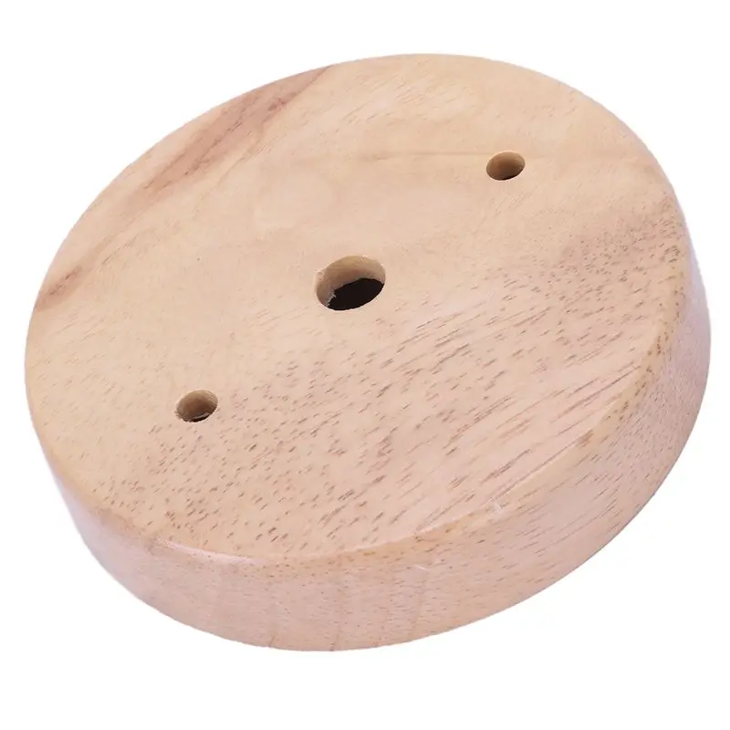 Wood color Цоколь лампы в сдержанном стиле, Современная Потолочная пластина, деревянный Потолочный держатель e27, лампа для светильника, люстра, основание, аксессуары для освещения DIY - Цвет: Wood color