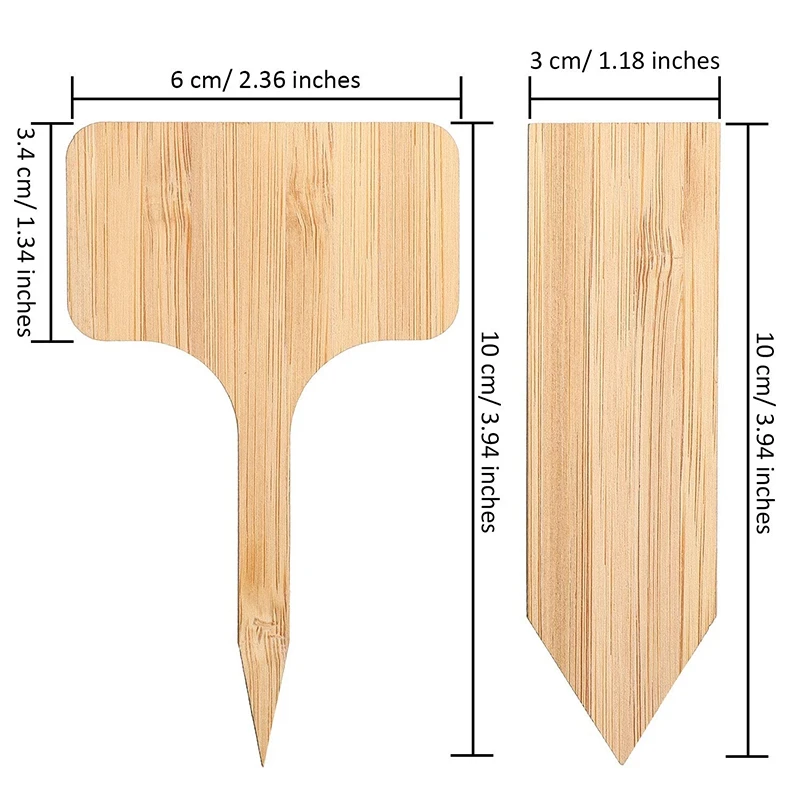 Бамбуковые садовые этикетки для растений, садовые маркеры, бамбуковые бирки, знаки для рассады, теги для питомцев, многоразовые для растительных трав