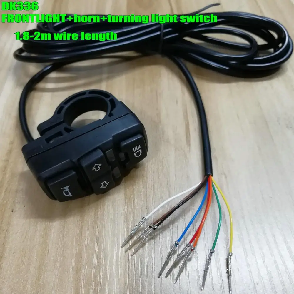 Flash Deal frontlight+horn/cruise+turning light switch dk336 scooters electric bicycle intelligent Mountain bike ATV tricycle diy parts 4