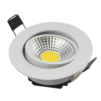 

Dimmable LED COB Downlight AC110V 220V 5W 7W 10W 15W 20W 24W Recessed LED Spot Light lumination Indoor Decoration Ceiling Lamp