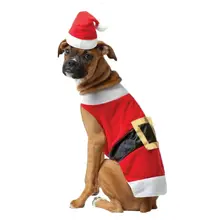 Костюм Санта-Клауса для собак, Рождественская одежда для маленьких собак, зимнее пальто с капюшоном для собак, куртки, одежда для щенков, кошек, чихуахуа, одежда для Йоркцев