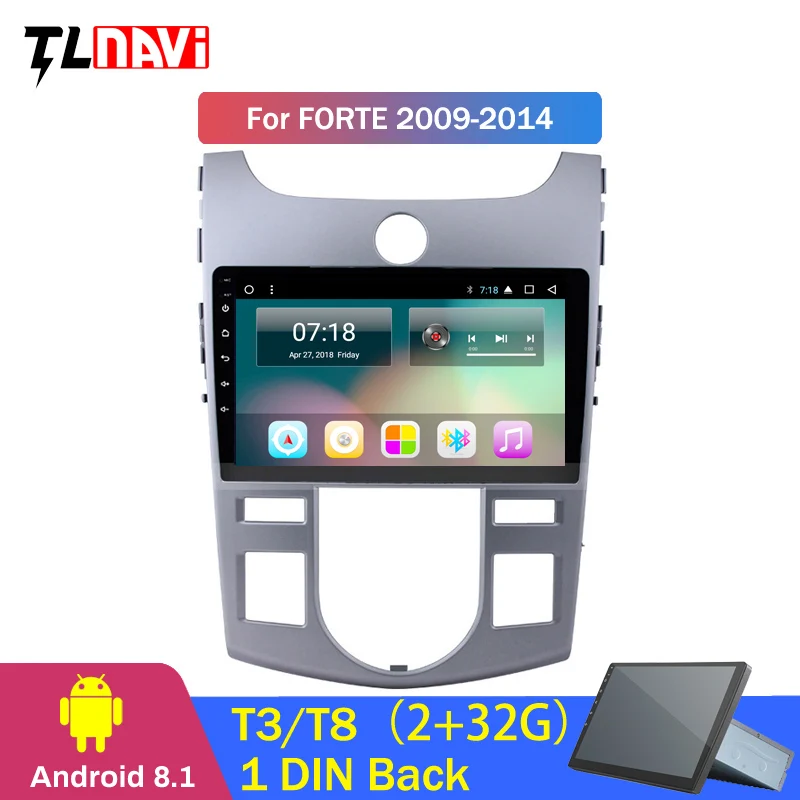 Top 2G RAM 32G ROM 9 inch IPS 2.5D android 8.1 Car Radio DVD Player for KIA forte 2009-2014 GPS Navigation 0