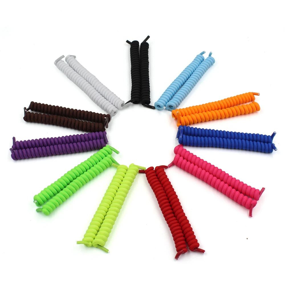 

Lazy Shoelace Spring Elasticity Free Sports Shoelace Children Easy to Use Safety Shoelace Color