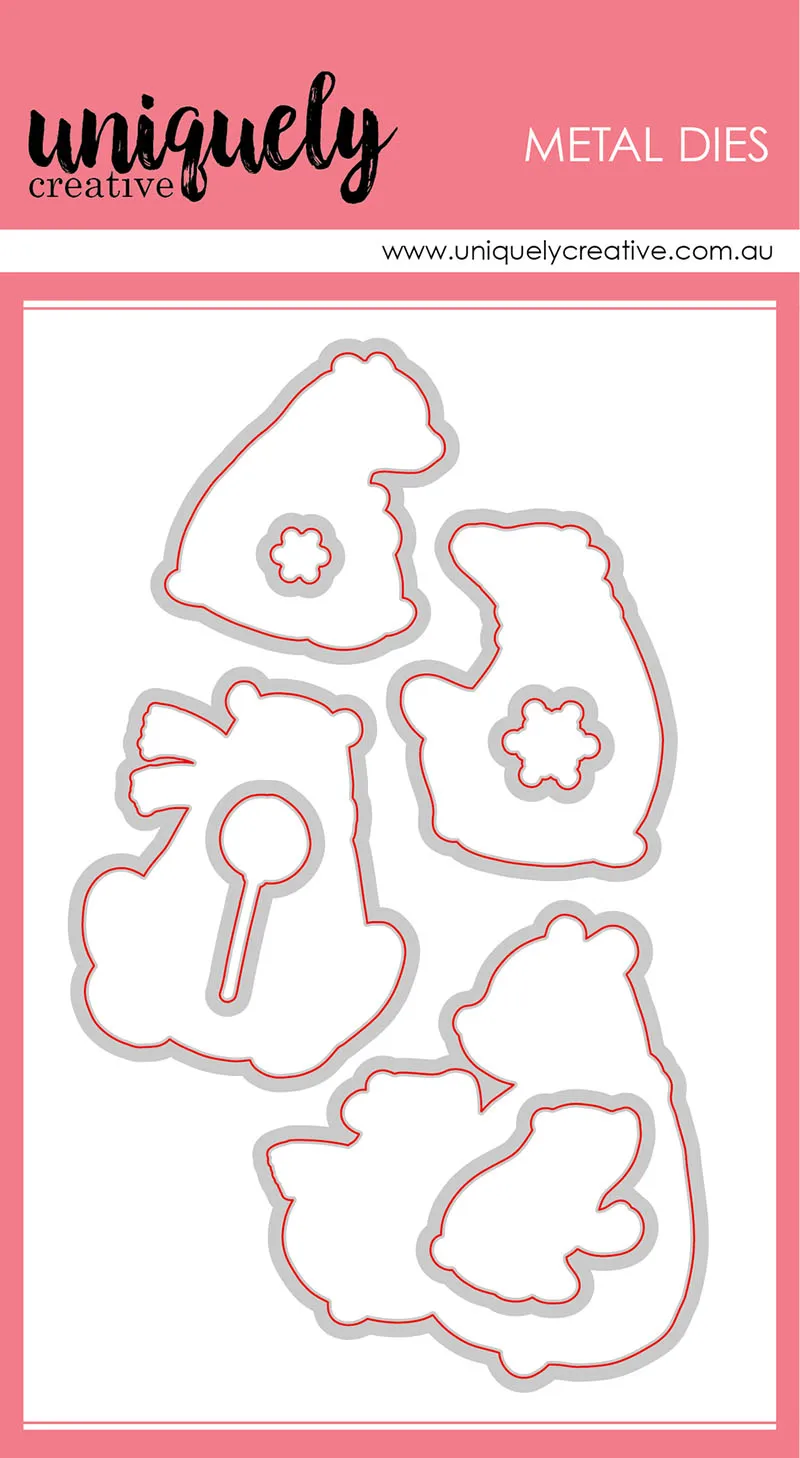 Милый белый медведь штамп и резки штампы для DIY Скрапбукинг фото украшение для альбома тисненая картонная открытка ремесла высечки - Цвет: Dies