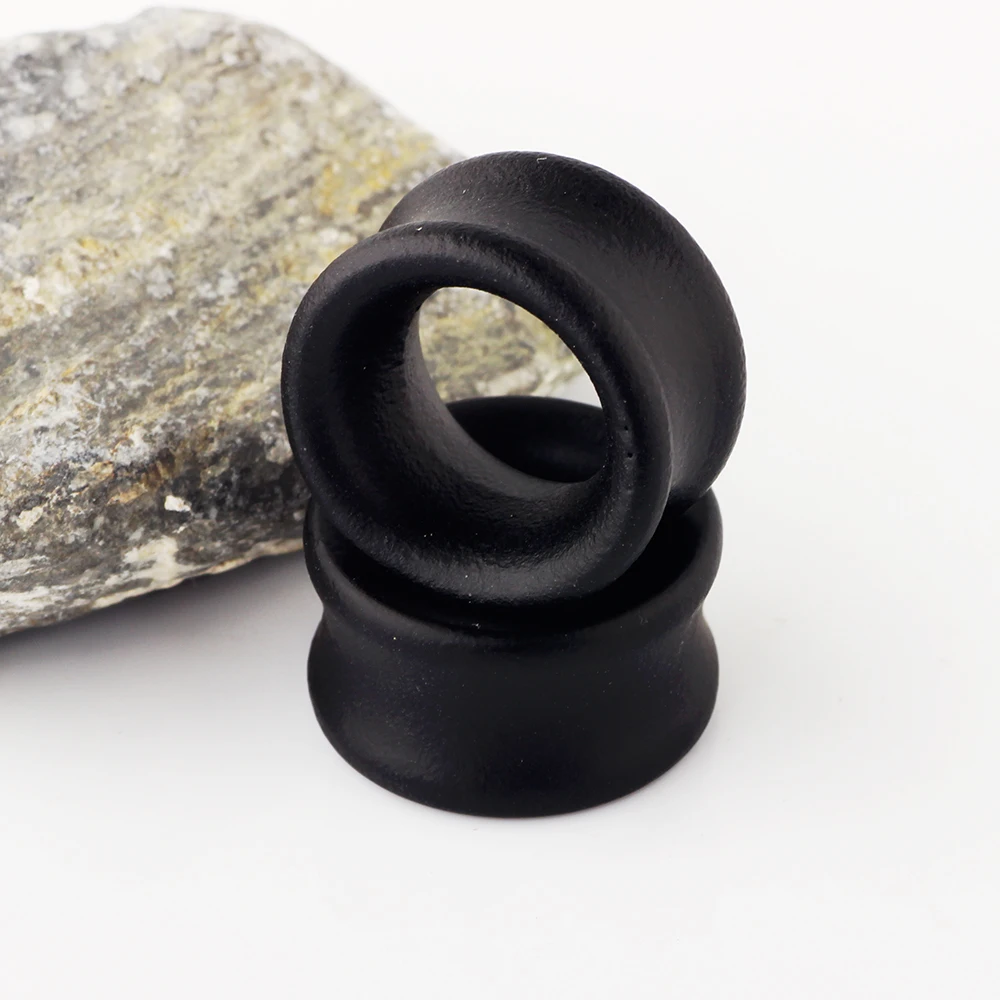 Black Plugs and Tunnels 6-20MM Ear Tunnel Earrings Ear Stretcher Wood Expander Men Ear Piercing Body Piercing Tunnels Gauge