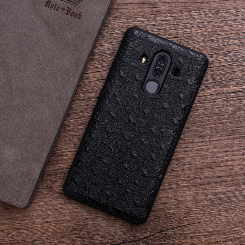 Страусиная кожа чехол для телефона для huawei P10 P20 mate 20 10 9 Pro Lite Чехол Мягкий ТПУ Край Обложка для Honor 8X Max 9 10 Nova 3 3i Capa