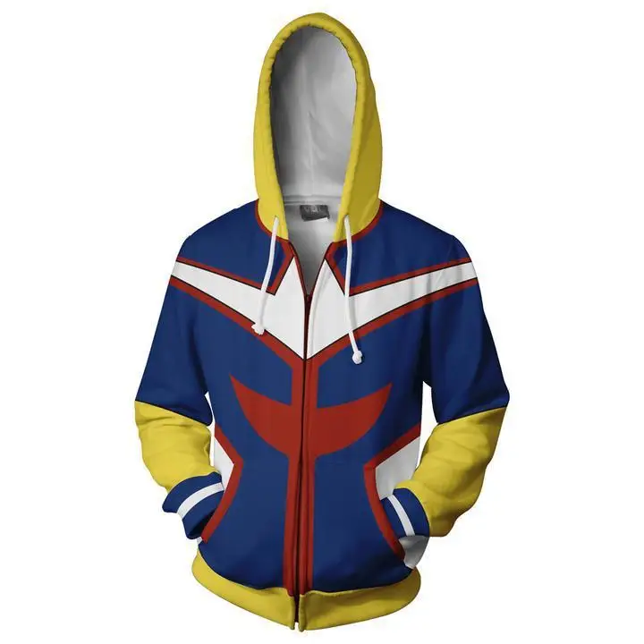 My Hero Academia Todoroki Shoto Anime 3D Printed Zip-Up Hoodies For Men And Women