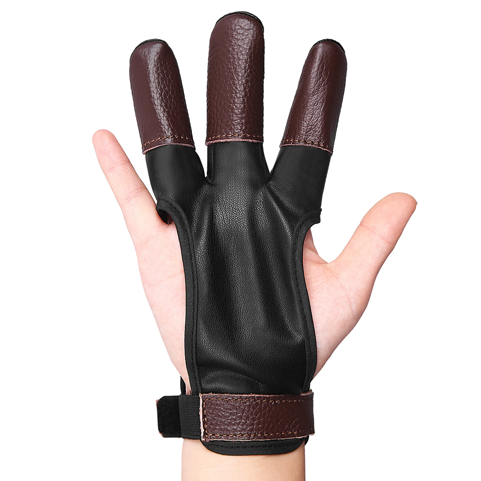 

Archery Glove Shooting Glove Three Finger Protector Guard for Recurve Compound Bow Hunting goods