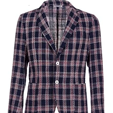 Double Eight Rudd Giacca Uomo a Righe, Blu RUDD8.G656