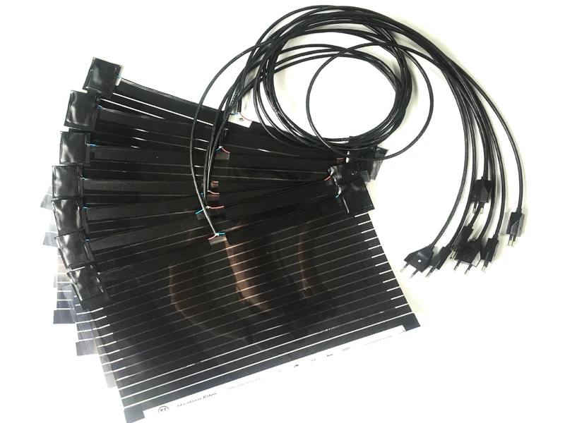  AC220V Far infrared carbon electric heating mat heating film with EU plug reflective mat warming ha