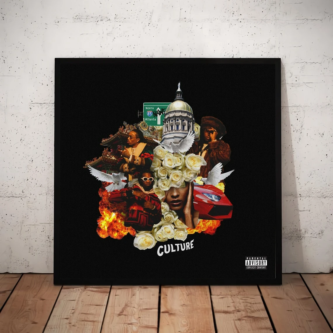 

Migos Culture Music Album Cover Poster Canvas Art Print Home Decoration Wall Painting (No Frame)