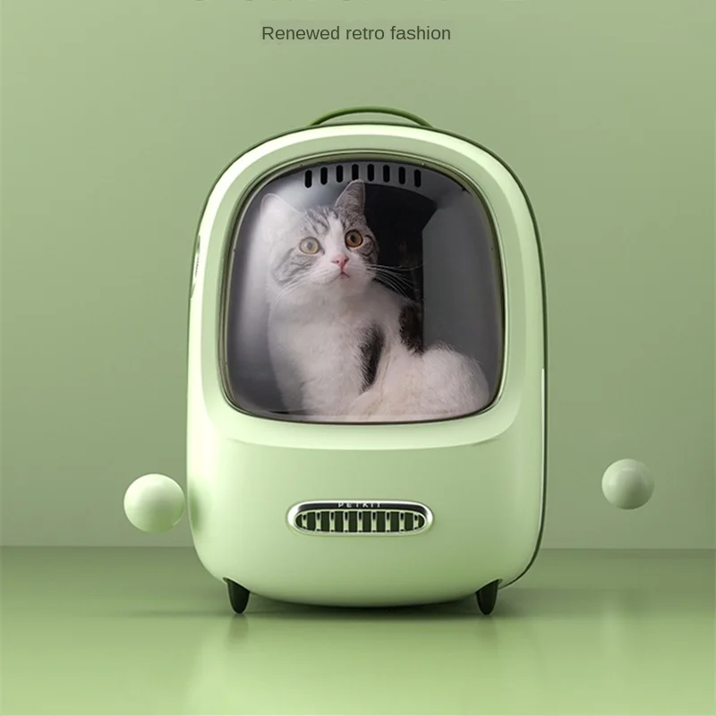 

PETKIT Fresh Wind Cat Bags Automatic Ventilation Cat Carriers Portable Space Capsule Spacious Built-in Lighting Small Dog Bags