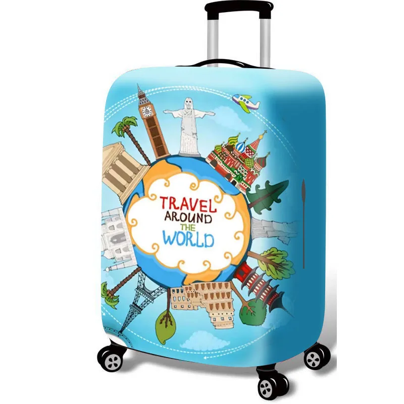 TRIPNUO Colorful Thicken Luggage Protective Cover 18-32inch Trolley Baggage Travel Bag Covers Elastic Protection Suitcase Case - Цвет: 32