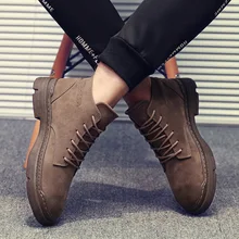 Осенние мужские повседневные сапоги для путешествий, военные Кеды Martin, мужская обувь, Нескользящие мотоциклетные кожаные сапоги, Прямая поставка