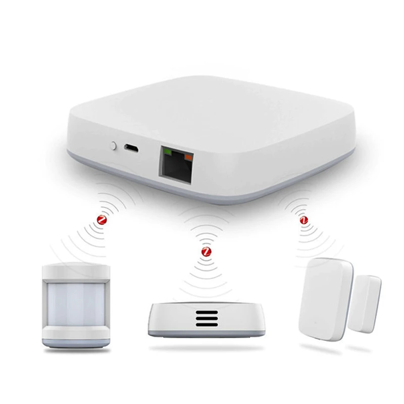Smart Zigbee шлюз концентратор Tuya умный дом автоматизация сцены охранной сигнализации комплект PIR двери и окна датчик температуры и влажности Smart Zigbee шлюз концентратор Tuya умный дом автоматизация сцены охранной сигнализации комплект PIR двери и окна датчик температуры и влажности