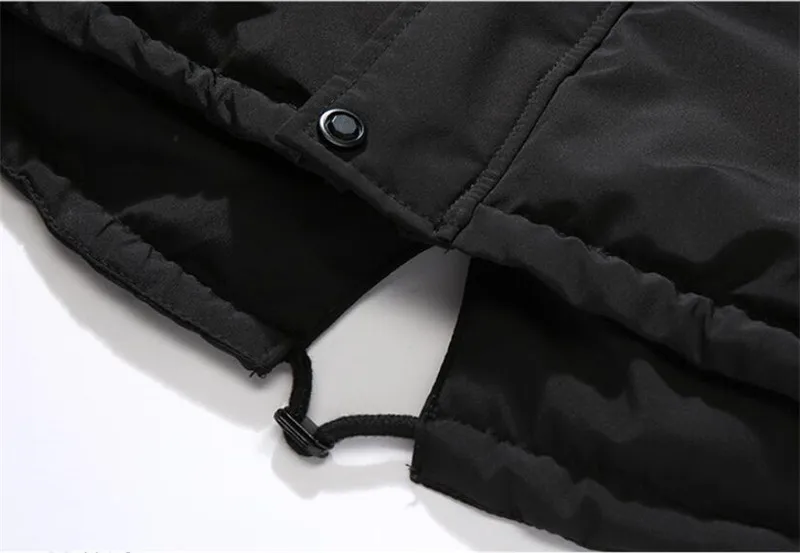 Зимняя куртка мужская меховая Толстая ветровка, длинное пальто Chaqueta Hombre мужские s vogueверхняя одежда зимние пальто бомбер кожаные куртки с капюшоном