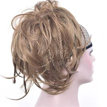 1PC Women Synthetic Hair Hairband Scrunchie Hair Bun Chignon High Temperature Fiber Braid Hair Donut Roller Headband