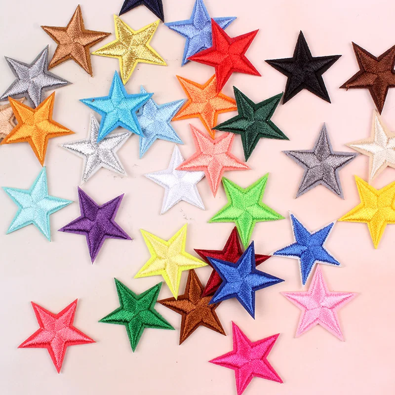 Parche Bordado De Estrella Dorada, 1,6 Cm (5/8") - Paquete De 10 - Termoadhesivo - México