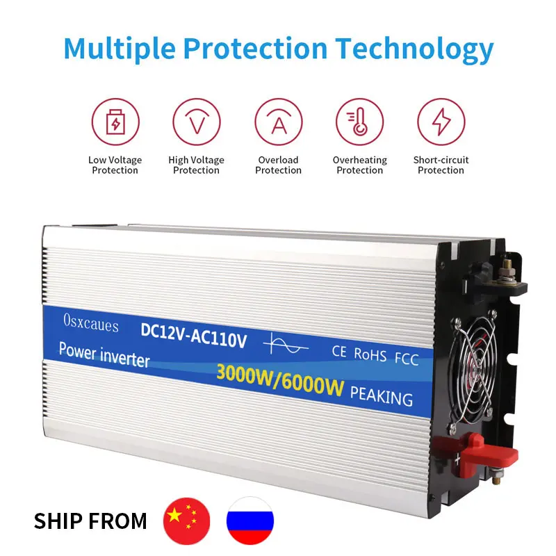 Преобразователь немодулированного синусоидального сигнала MADOUD 1500 Вт 2000 12 В 24 48
