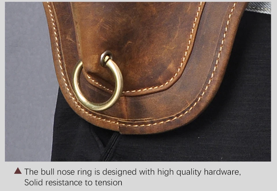 Sac Banane Cuir Véritable STILORD 'Dublin' – Taille Grande – Look Vintage – Sangle Réglable 95-125 Cm