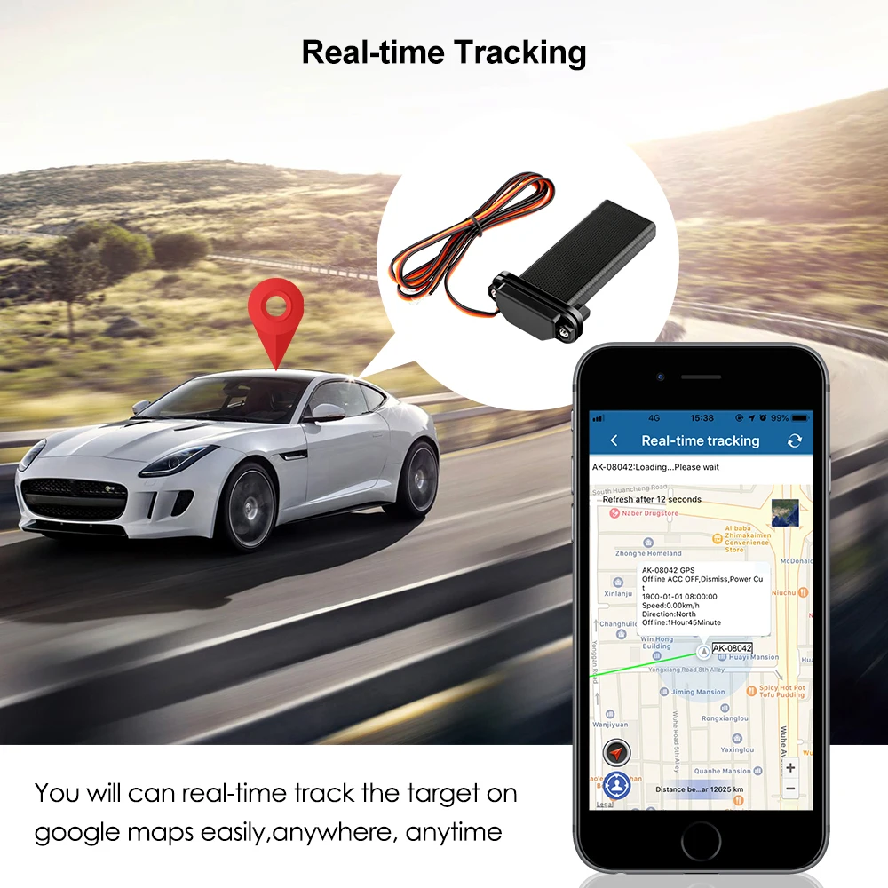 3g gps трекер, автомобильный встроенный аккумулятор 370 мА · ч, трекер для автомобиля, мотоцикла, мини gps, водонепроницаемый, бесплатное приложение, веб-трекер в реальном времени, локатор