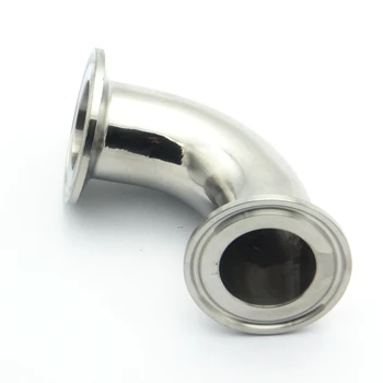 

2-1/4" 57mm OD 304 Stainless Steel Sanitary Ferrule 90 Degree Elbow Pipe Fitting For Home Brew Homebrew Fit 2.5" Tri Clamp