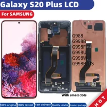 

ORIGINAL AMOLED Replacement with Frame for SAMSUNG Galaxy S20 Plus LCD s20+ Display Touch Screen Digitizer G985F lcd With Spots