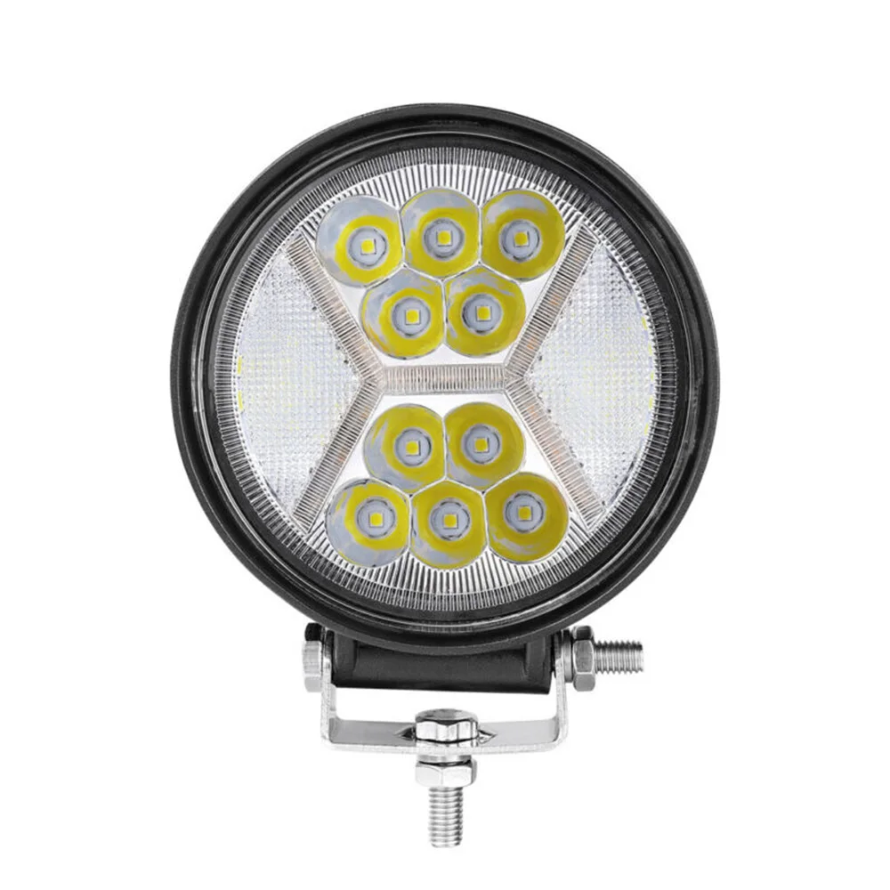 2 шт 5 дюймов 400 Вт круглый светодиодный Рабочий фонарь для вождения точечный прожектор Янтарный DRL 6000K белый авто противотуманная фара для грузовиков аксессуары