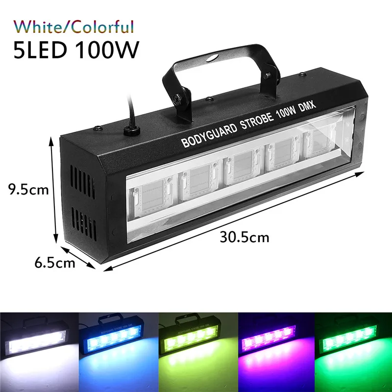 

Mising 100W LED Lighting Effect DMX512 AC90-240V US Plug Voice-Activated Commercial Lighting for Home KTV Christmas Show