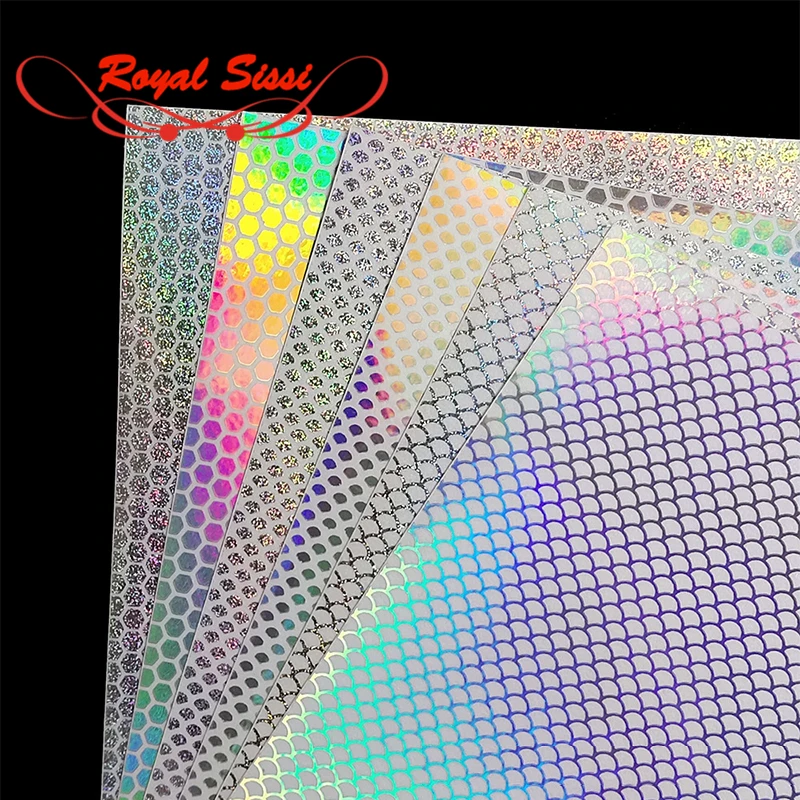 Royal Sissi Nuovo Sviluppato 6 Colori Opzionali Nastro Olografico In Pelle Di Pesce Adesivo Per Squame Di Pesce Pellicola Arcobaleno Adesivo Esca Impe