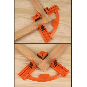 

Woodworking Corner Clamp Orange Red Engineering Plastic Measuring Scale