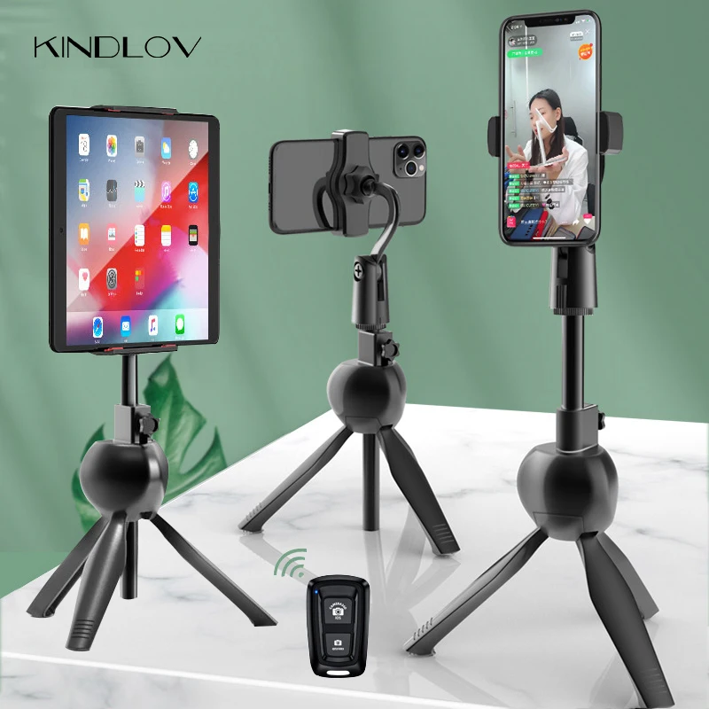 KINDLOV Selfie Stick Phone Tripod Bluetooth Selfie Stabilizer For Phone Adjustable Telescopic Stick Tablet Lazy Stand For IPad - ANKUX Tech Co., Ltd