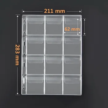 

10pcs Set Leaflets Coin Loose Leaf Inner Holder Album Display Storage Collection