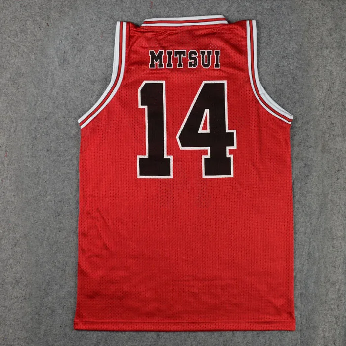Школьный Топ для косплея Slam Dunk Shohoku № 14 Mitsui Hisashi жилет баскетбольная майка